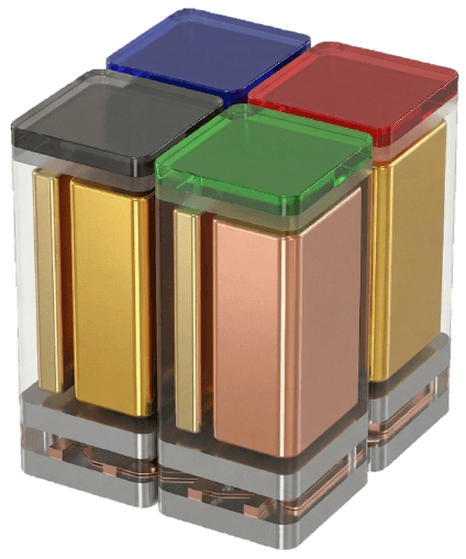 Pixelated filter array bonded to an image sensor module